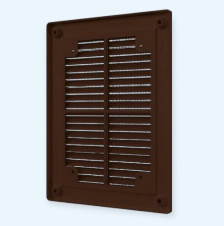 1520Р Brown (коричневый) ERA Решетка вентиляционная Р сетка разъемная 150х200 пластик 1520Р Brown (коричневый) ERA Решетка вентиляционная Р сетка разъемная 150х200 пластик